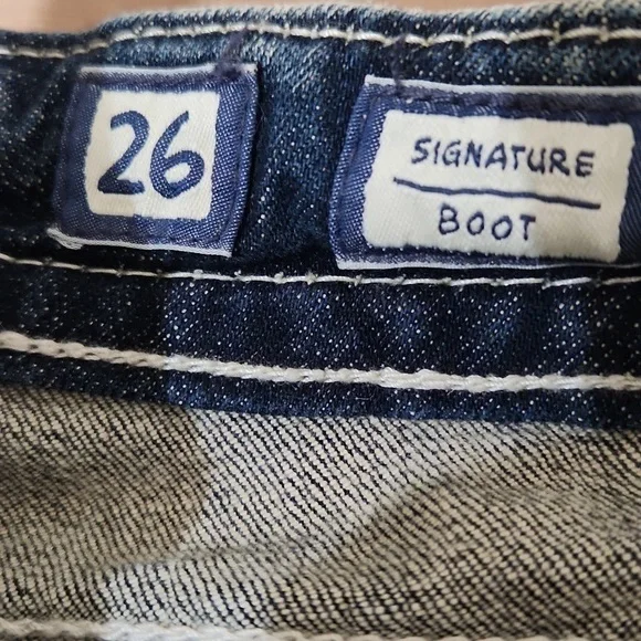 MISS ME Signature Boot, Low Rise STRETCH Denim JEANS,  Women's 26x32 NWT - Picture 8 of 8